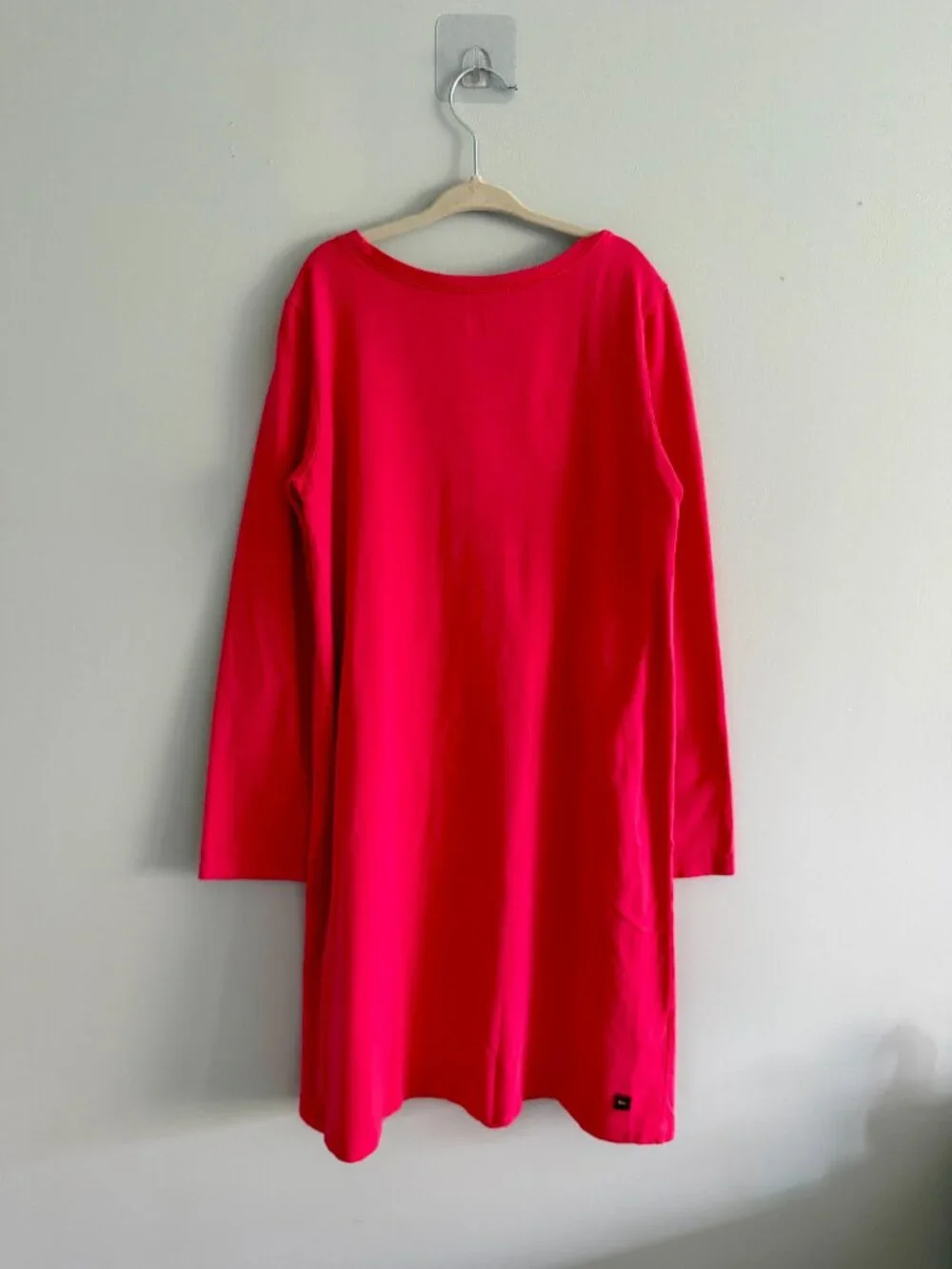 Tea Collection Deer Floral Graphic Long Sleeve Knit Dress Pink Size 10